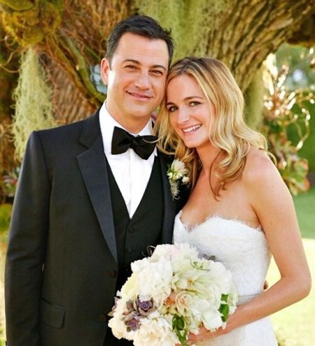 Jimmy Kimmel wedding with his Wife, Molly McNearney