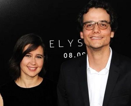 Wagner Moura with his wife, Sandra Delgado