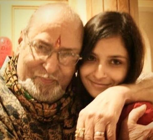 Actor Shammi Kapoor with his granddaughter, Tulsi Kapoor