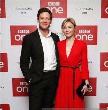 Juliet Rylance with her McMafia Co- Star James Norton at BBCOne Red Carpet