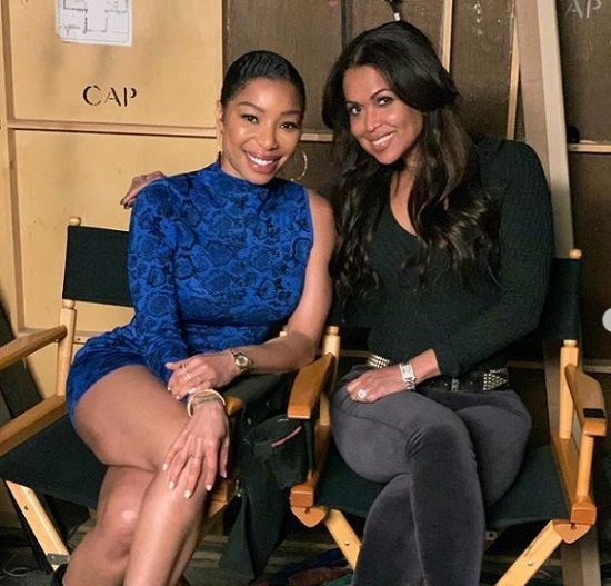 Simone Shepherd with Tracey Edmonds at Games People Play Show