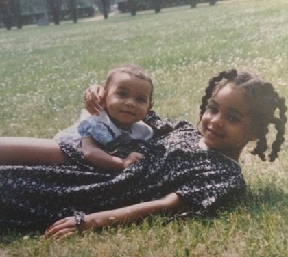 Childhood Photo of Flora Carter with her Sister Ellez Carter