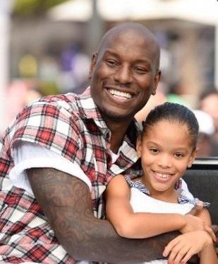 Tyrese Gibson with her daughter Shayla
