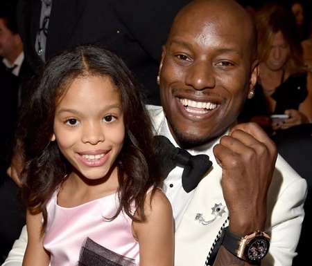 Shayla with her father Tyrese Gibson