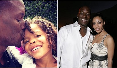 Tyrese Gibson her wife & daughter Shayla