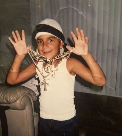 Childhood picture of CJ Rapper