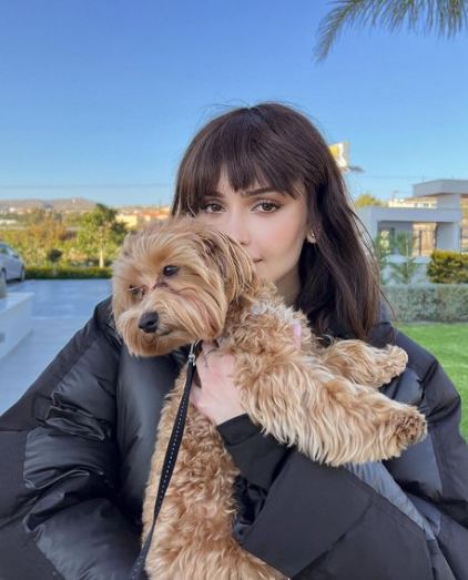Dina with her dog