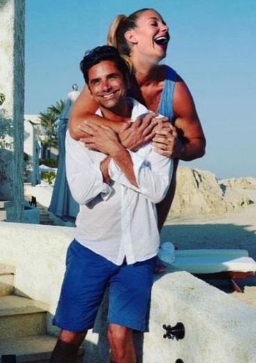 Jessimae with her co-host John Stamos