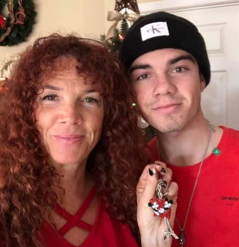 Jordan with his mother Kathleen Beau